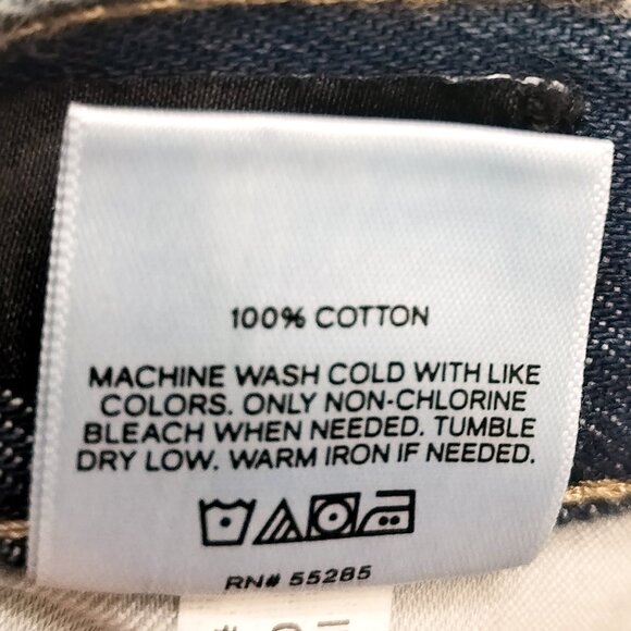 EXPRESS Distressed Wide Leg High Rise Jeans Ripped Frayed Hem Blue Sz 8 Long NWT - Picture 8 of 10